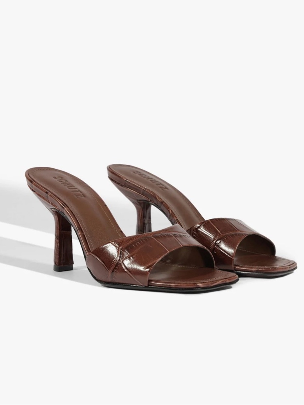 Schutz Posseni Root Brown Size 7